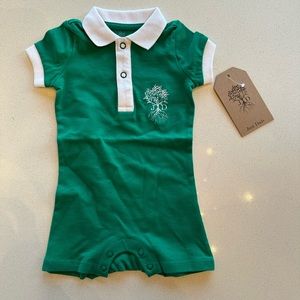 Just Dads green onesy 3-6 months nwt